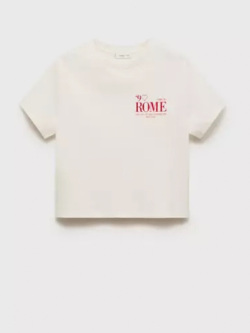 White T-shirt. Size XS. New without tag